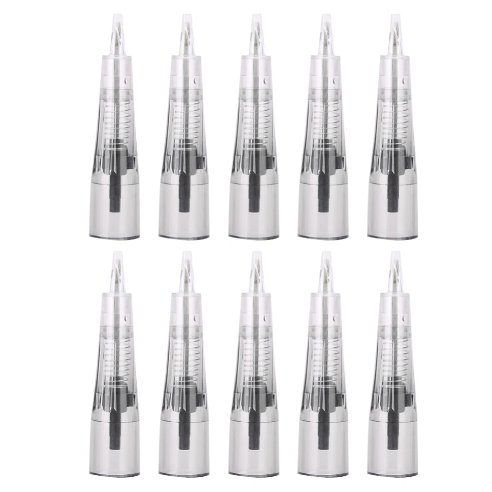 10Pcs Makeup Microblading Needles Anaesthetic Free Eyebrow Lip Tattoo Needle Cartridges 5F