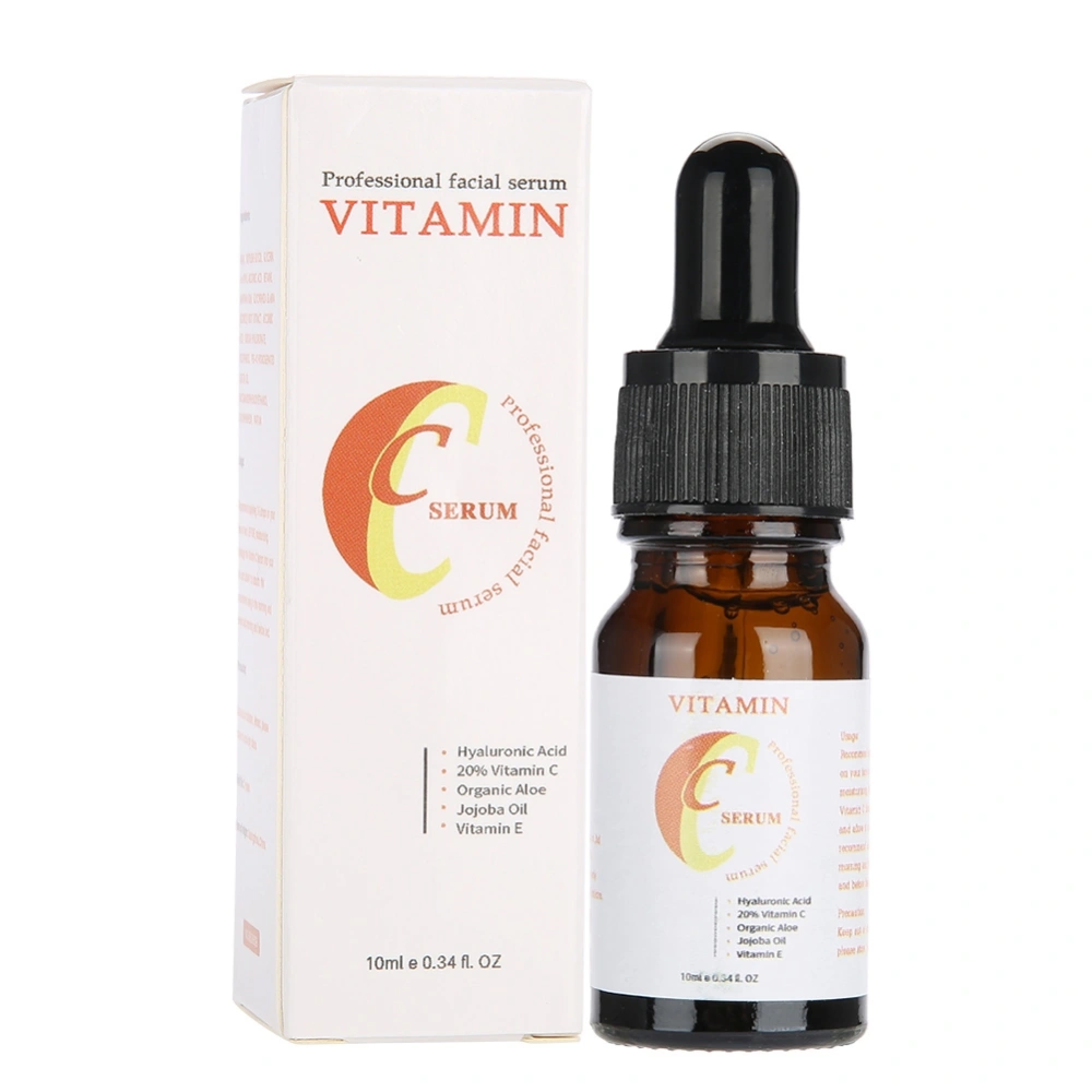 10ml Natural Vitamin C Hyaluronic Acid Face Serum Essence Whitening Moisturizing Cream