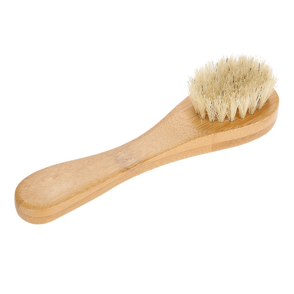 Wooden Handle Face Brush Exfoliating Cleaning Skin Brush Tool