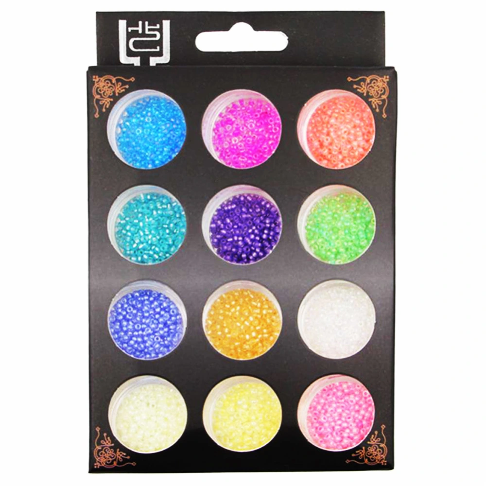 12Colors/Set Colorful Caviar Mini Beads for DIY Nail Art Decoration Manicure Charm