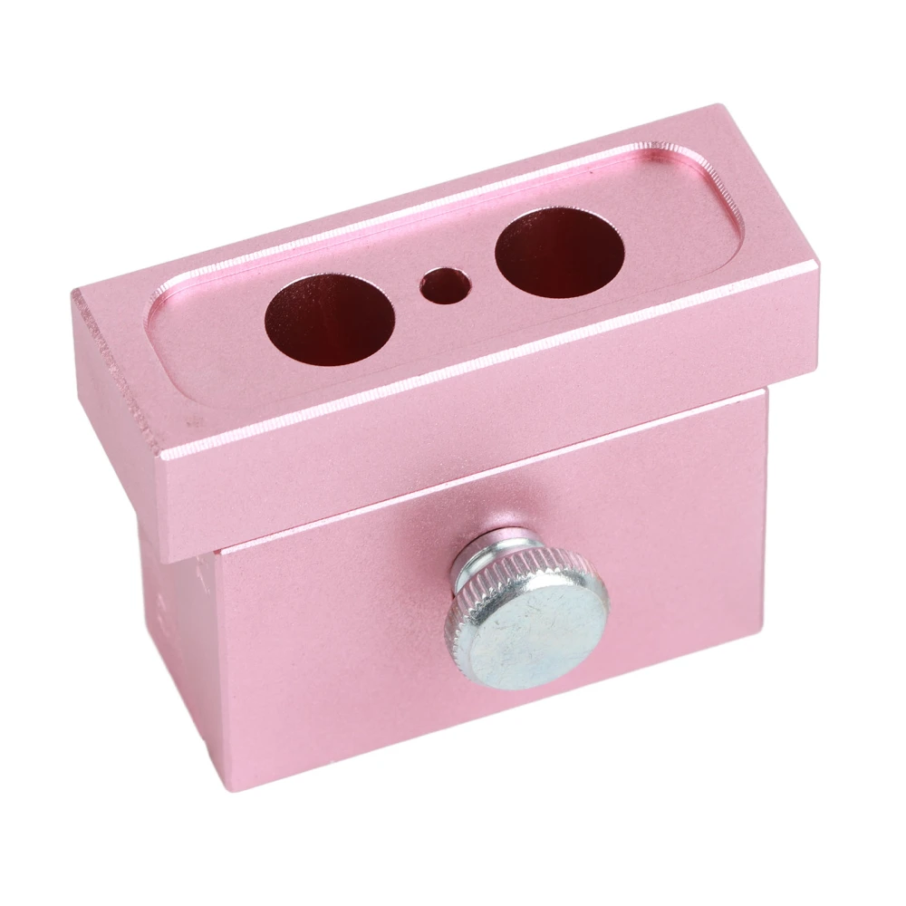 12.1 DIY Lipstick Mold Aluminum Alloy Rose Gold Dual Uses Lip Balm Maker Tool (2 Holes)