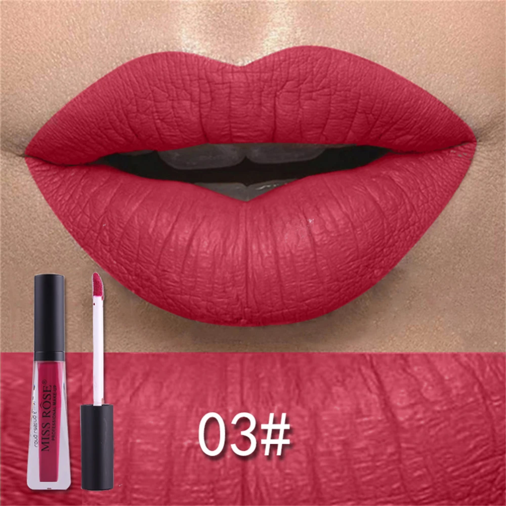 Mist Matte Lipsticks Waterproof Long Lasting Lip Gloss Makeup Tools 03#