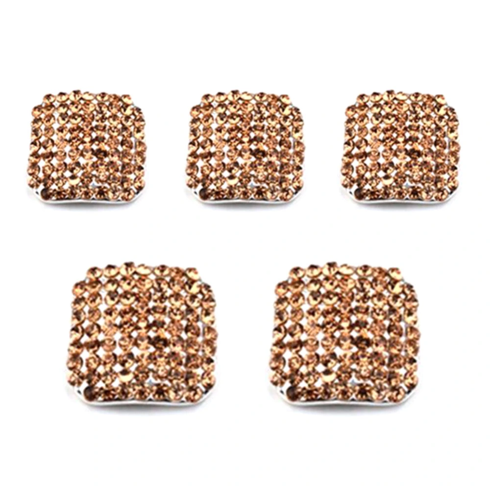 Alloy False Fake Artificial Toe Nails Tips DIY Nail Art Decoration Manicure Gold Rhinestone