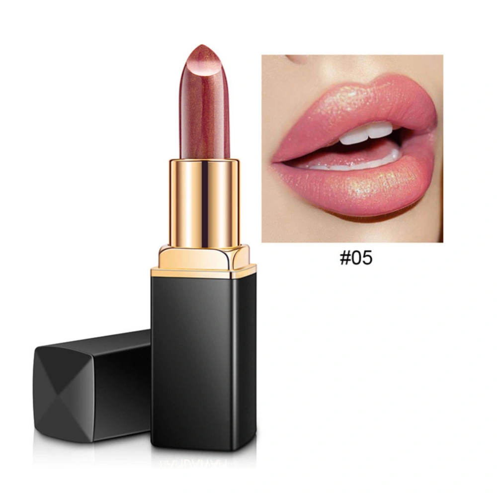 Glitter Matte Lipstick Long lasting NOn sticky Waterproof Moisturizing Lip Makeup 5#