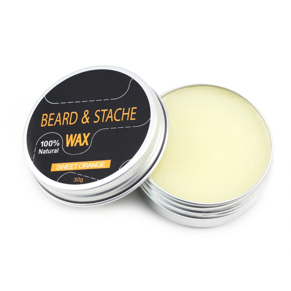 Natural Beard Care Balm Organic Moisturizing Beard Conditioner Wax Sweet Orange 30g