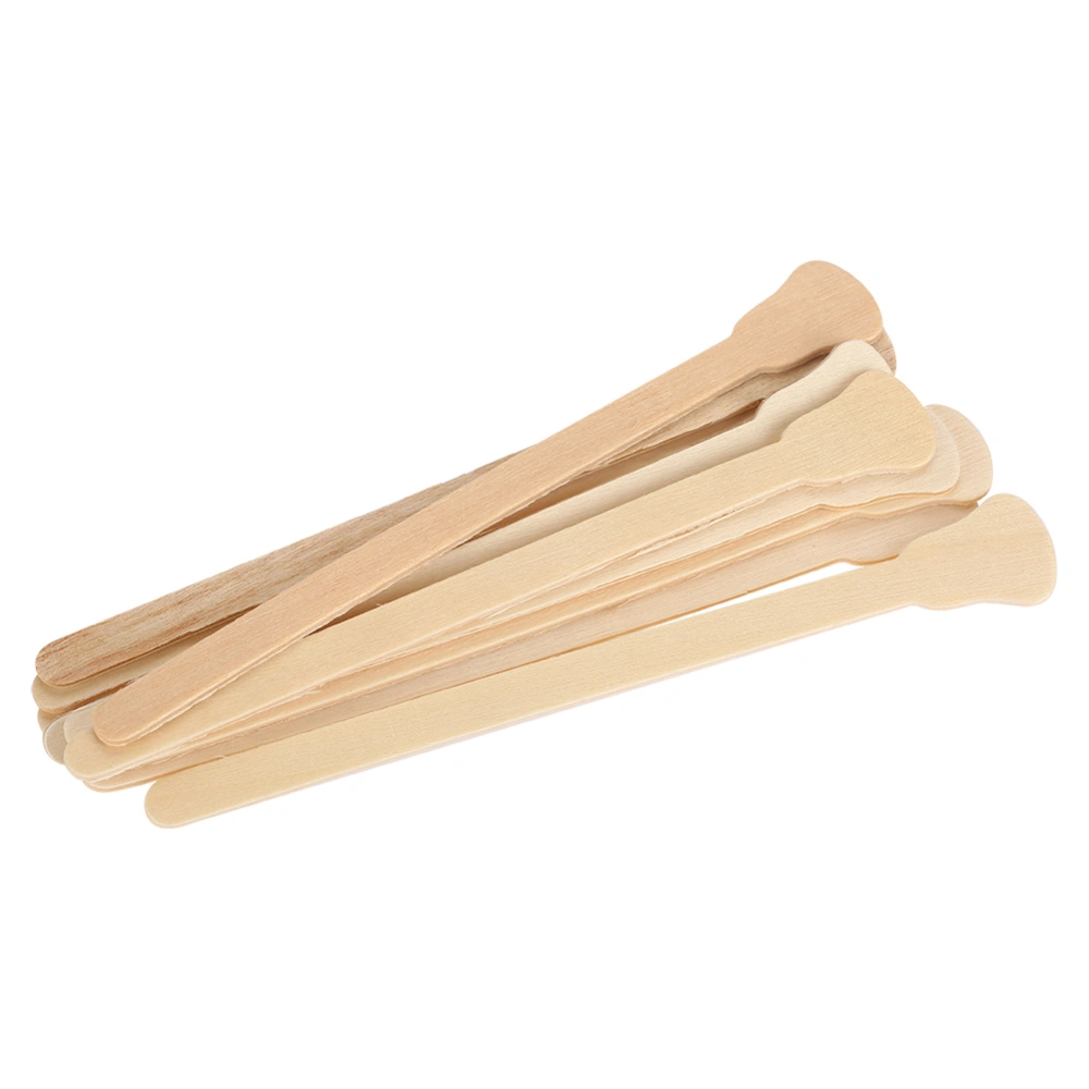 10pcs Wooden Wax Spatula Tongue Depressor Disposable Facial Mask Hair Remove Cream Applicator