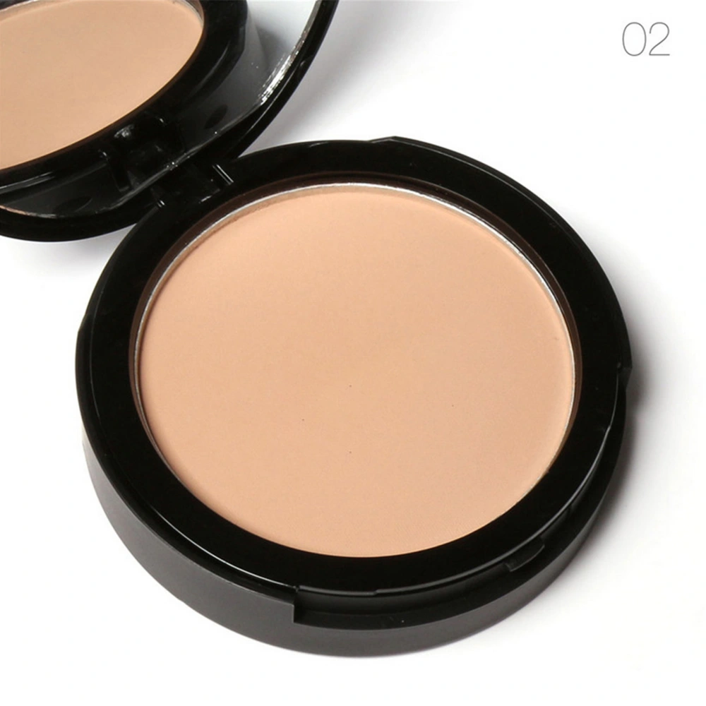 3 Colors Wet Dry Pressed Powder Waterproof Oil Control Whitening Face Foundation Bronzer 02