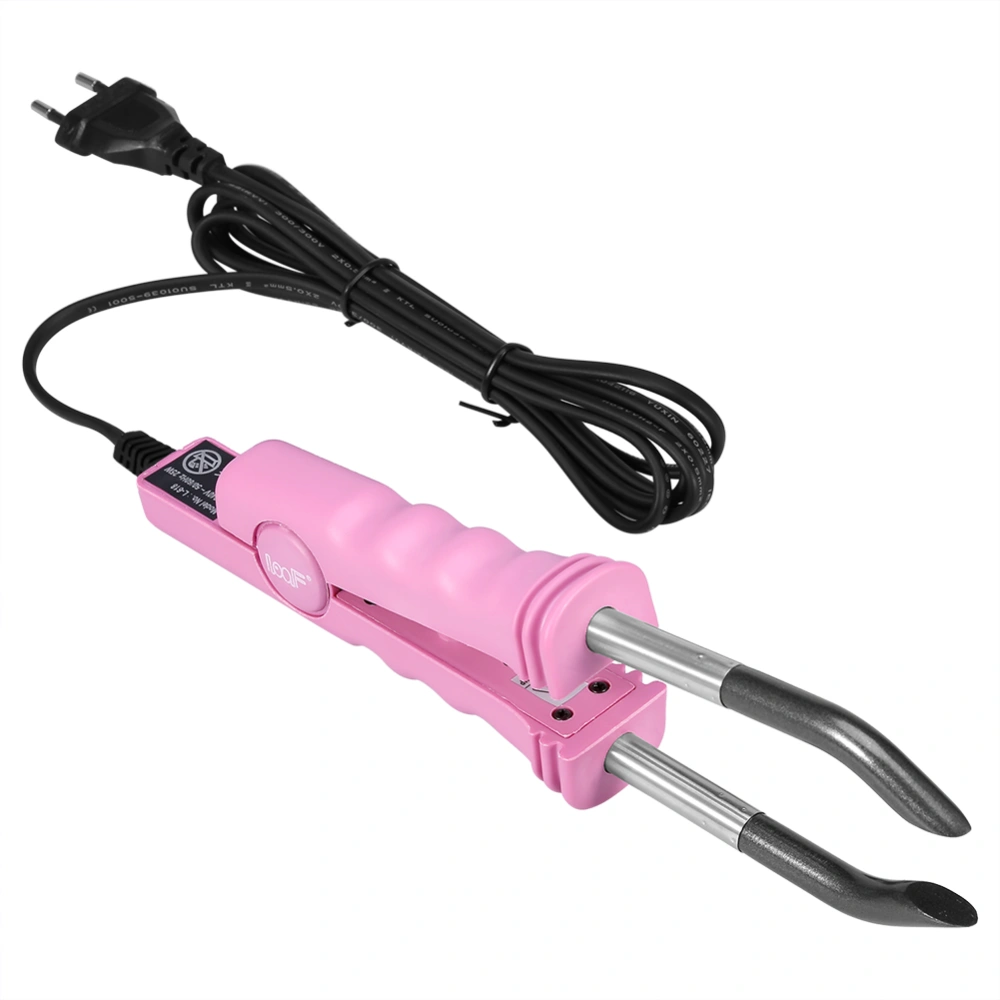 Hair Extension Connector Machine Salon Fusion Iron Tool Wig Connector Tools Hair Styler Pink