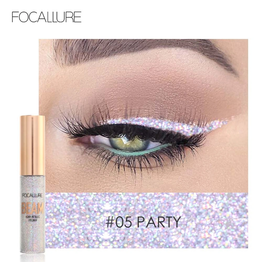 FOCALLURE Glitter Eyeliner Liquid Shining Metallic Eyeliner Liquid Eye Makeup Liquid #5