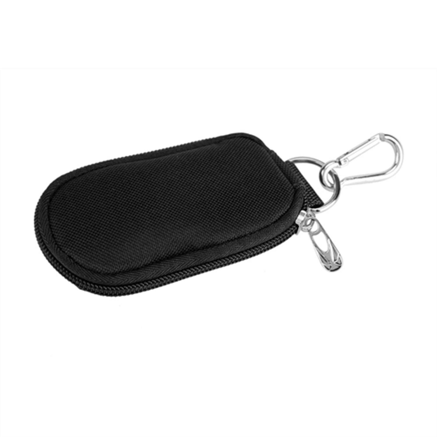 Portable key Chain Style 10-Compartment 2/3ML Essential Oil Holder Storage Bag Case (Black)