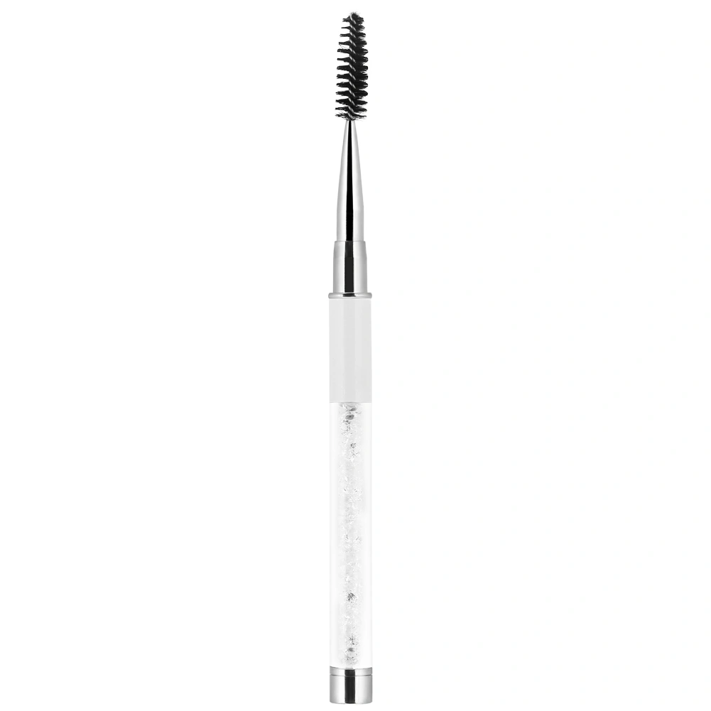 Eyelash Eyebrow Brush Mascara Wands Applicator Spooler Eyelash Extension Eyebrow Comb White