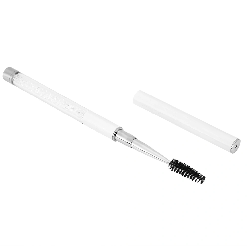 Eyelash Eyebrow Brush Mascara Wands Applicator Spooler Eyelash Extension Eyebrow Comb White
