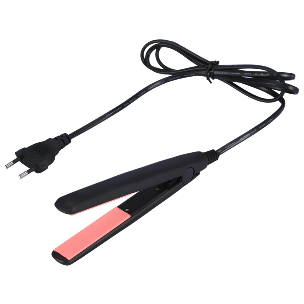 Mini Portable Electronic Hair Straightener Straightening Hairstyling Tool 110-240V (EU Plug)