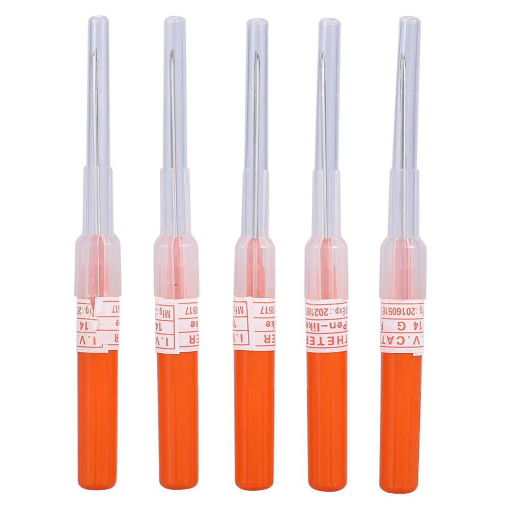 5Pcs/Bag Body Tattoo Piercing Sterilized Disposable Hollow Needle 14G