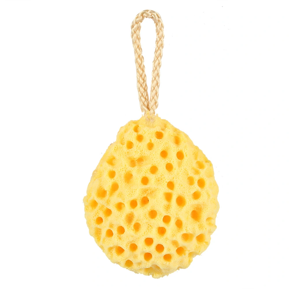 4 Colors Beauty Sponge Body Shower Spa Exfoliator Washing Cleansing Scrubber Bath Ball(Yellow)