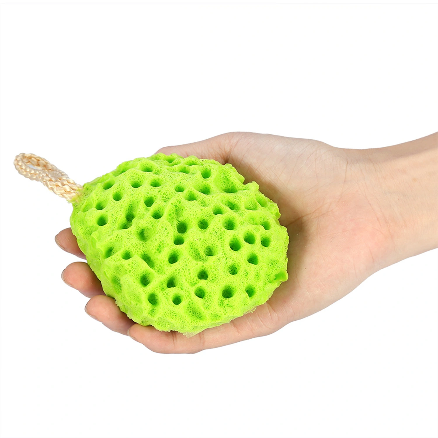 4 Colors Beauty Soft Sponge Shower Spa Exfoliator Washing Cleansing Scrubber Bath Ball(Green)