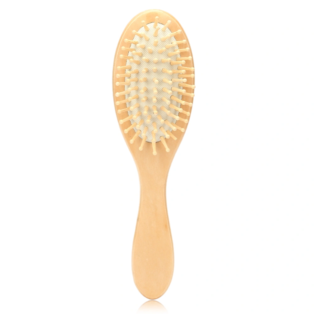 1Pc Anti Static Natural Wooden Comb Paddle Hairbrush Scalp Care Healthy Massage Tool (White)