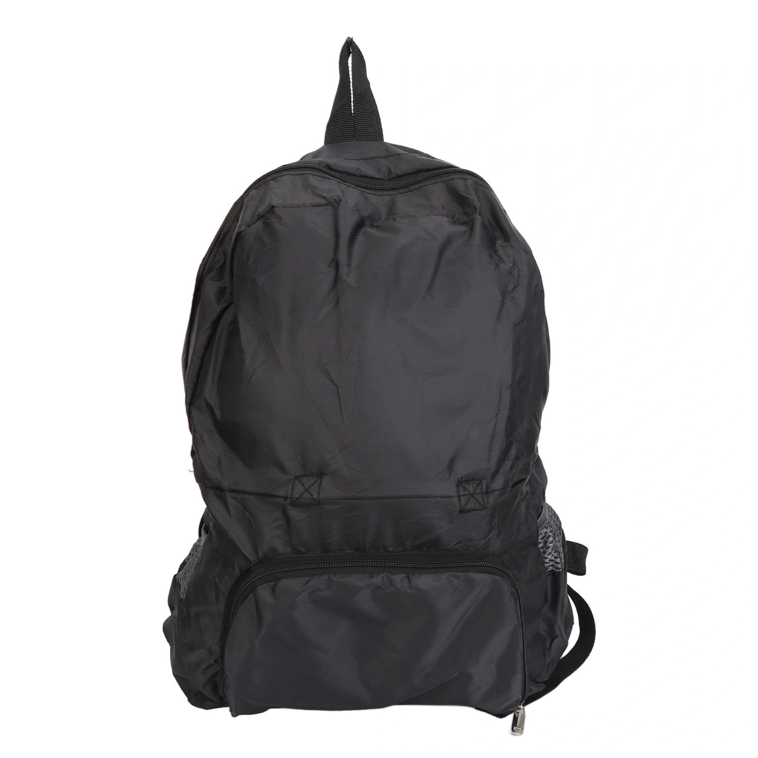 2 In 1 Foldable Backpack Lightweight Waterproof Travel Folding Backpack for Walking Daily Life Black