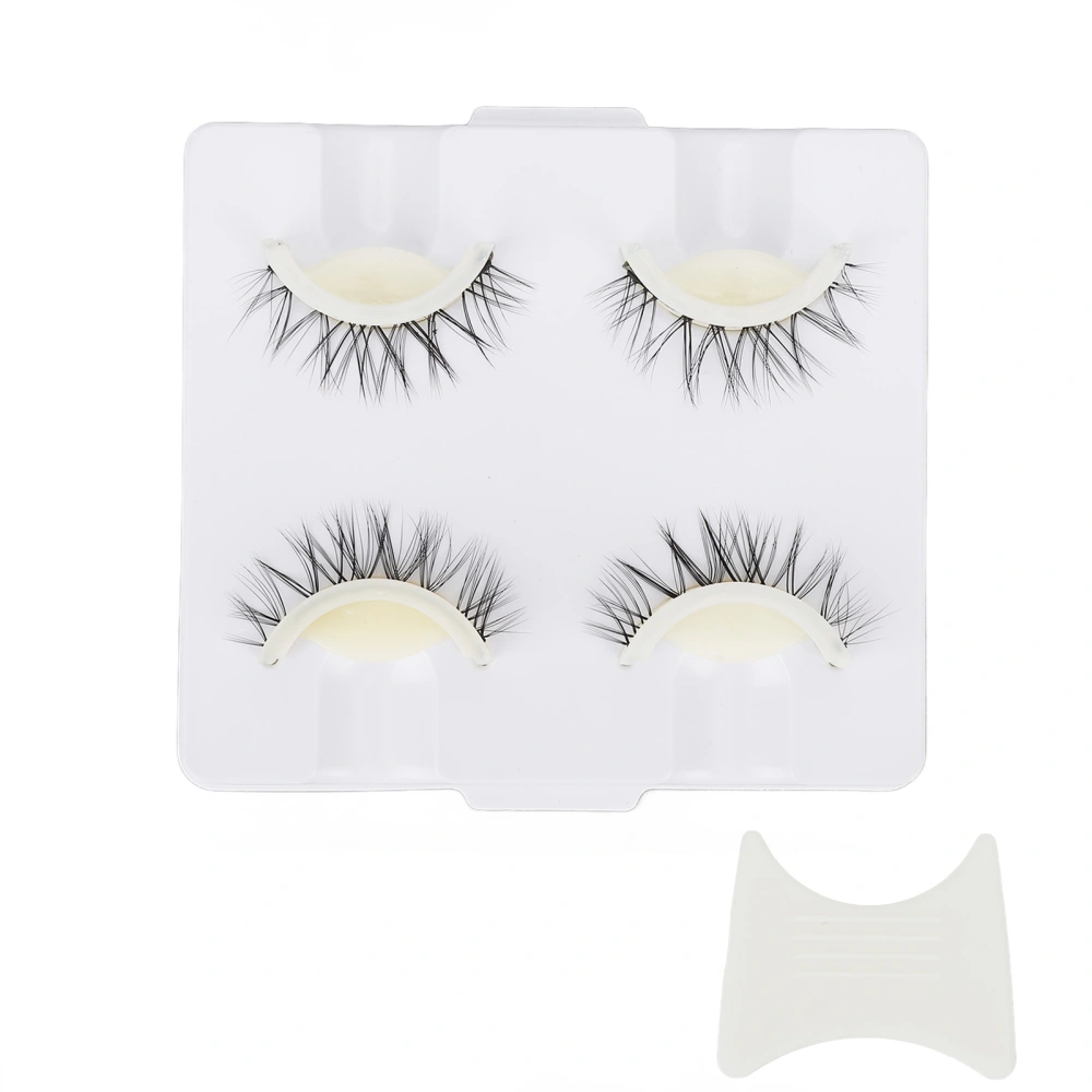 2 Pairs False Eyelashes Natural Dense Reusable Self Adhesive Faux Eyelashes 3D False Eyelashes for Home Beauty Salons LD2203