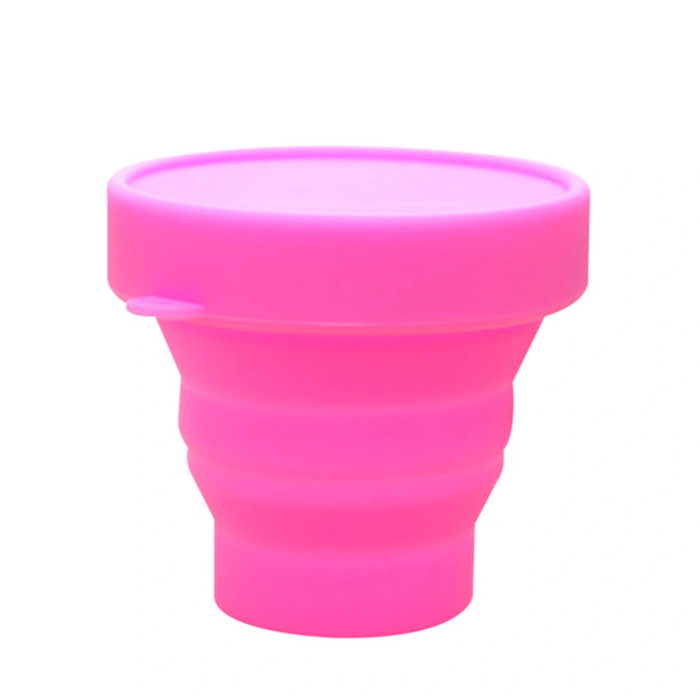 Collapsible Silicone Cup for Cleaning and Storing Menstrual Cup Reusable and Foldable Menstrual Cup Holder for Camping and Hiking,