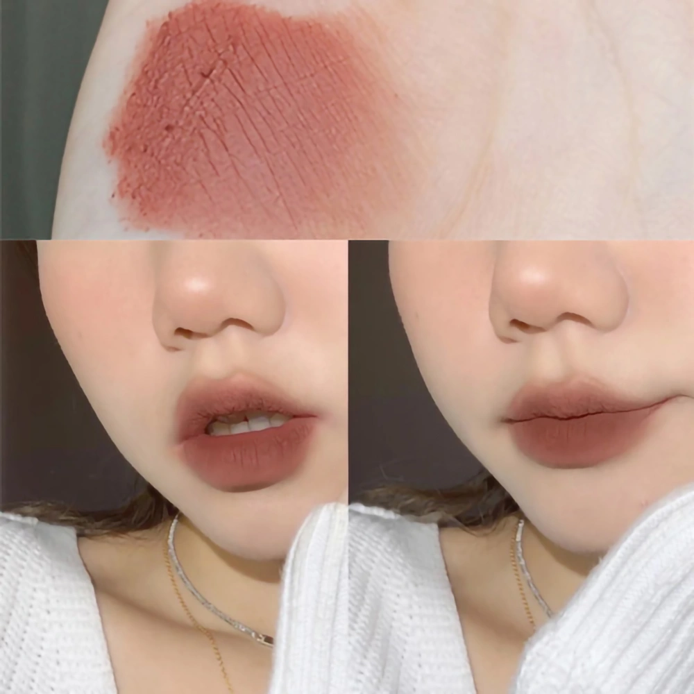 Lip Gloss Matte Charming Color Easy Removal Liquid Lipstick Lip Makeup Cosmetic for Women#01