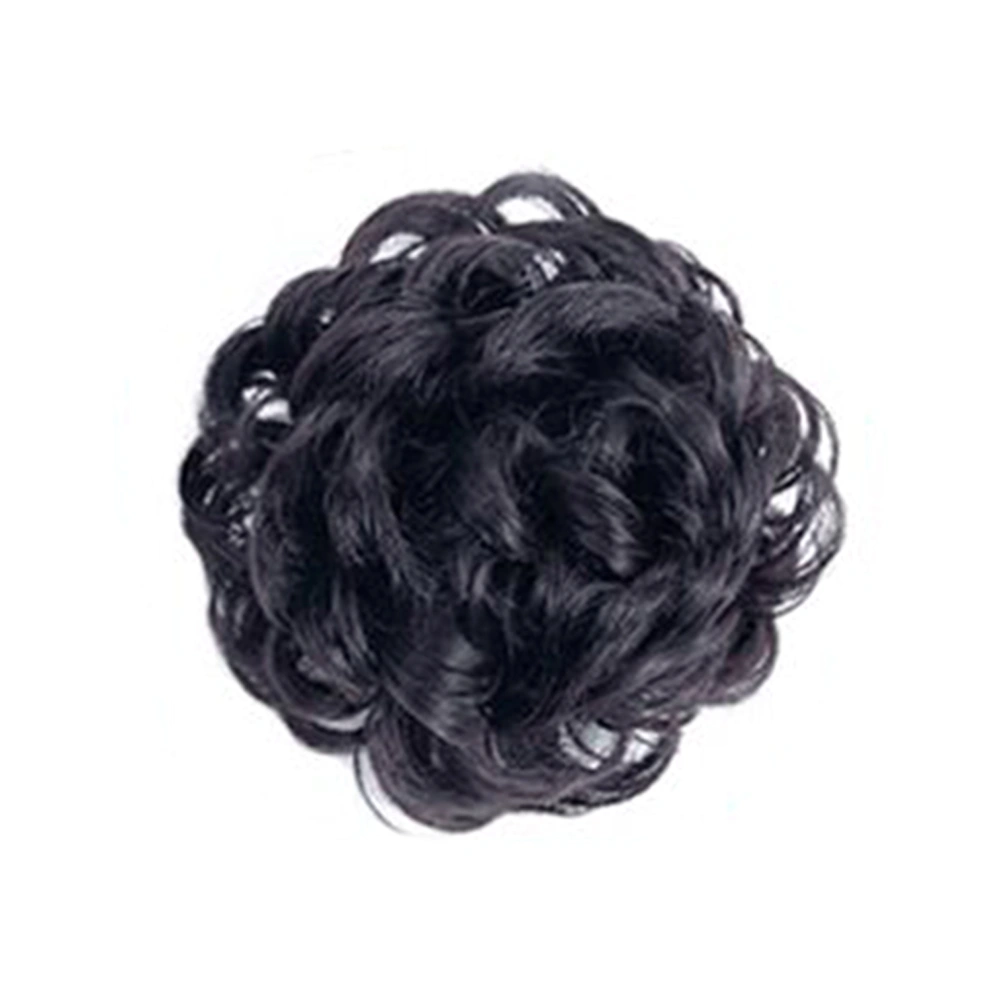 Hair Bun Extensions Wavy Curly Messy Donut Chignons Hair Piece Wig Hairpiece