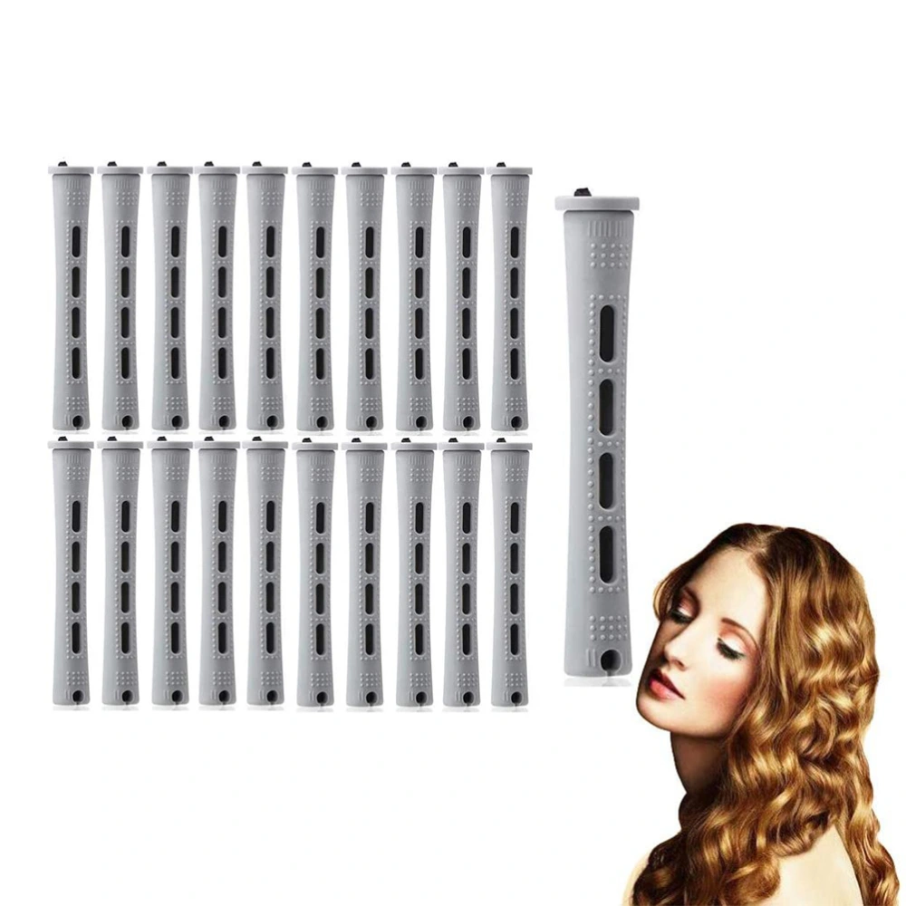 20Pcs Hair Perm Rods Set 5 Sizes Hair Rollers Plastic Cold Wave Rods Perming Rods Curlers Hairdressing Styling Tool