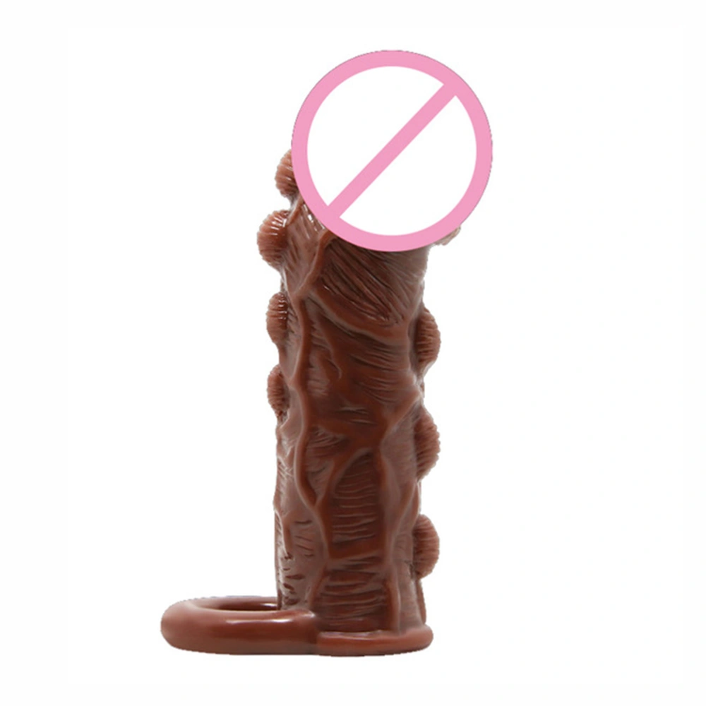 Reusable Condom Thick Penis Sleeve Penis Enlargement Rings Dildo Extender For Adults Intimate Cock Rings