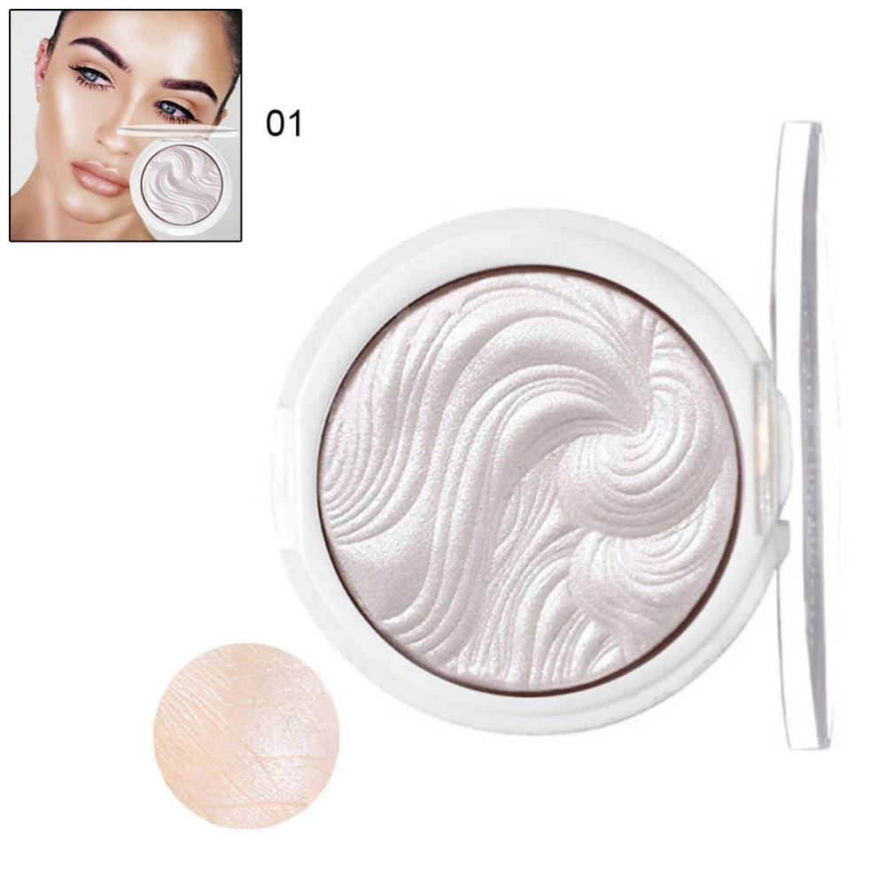 Professional Face Highlighter Makeup Facial Powder Waterproof Pigment Powder Palette