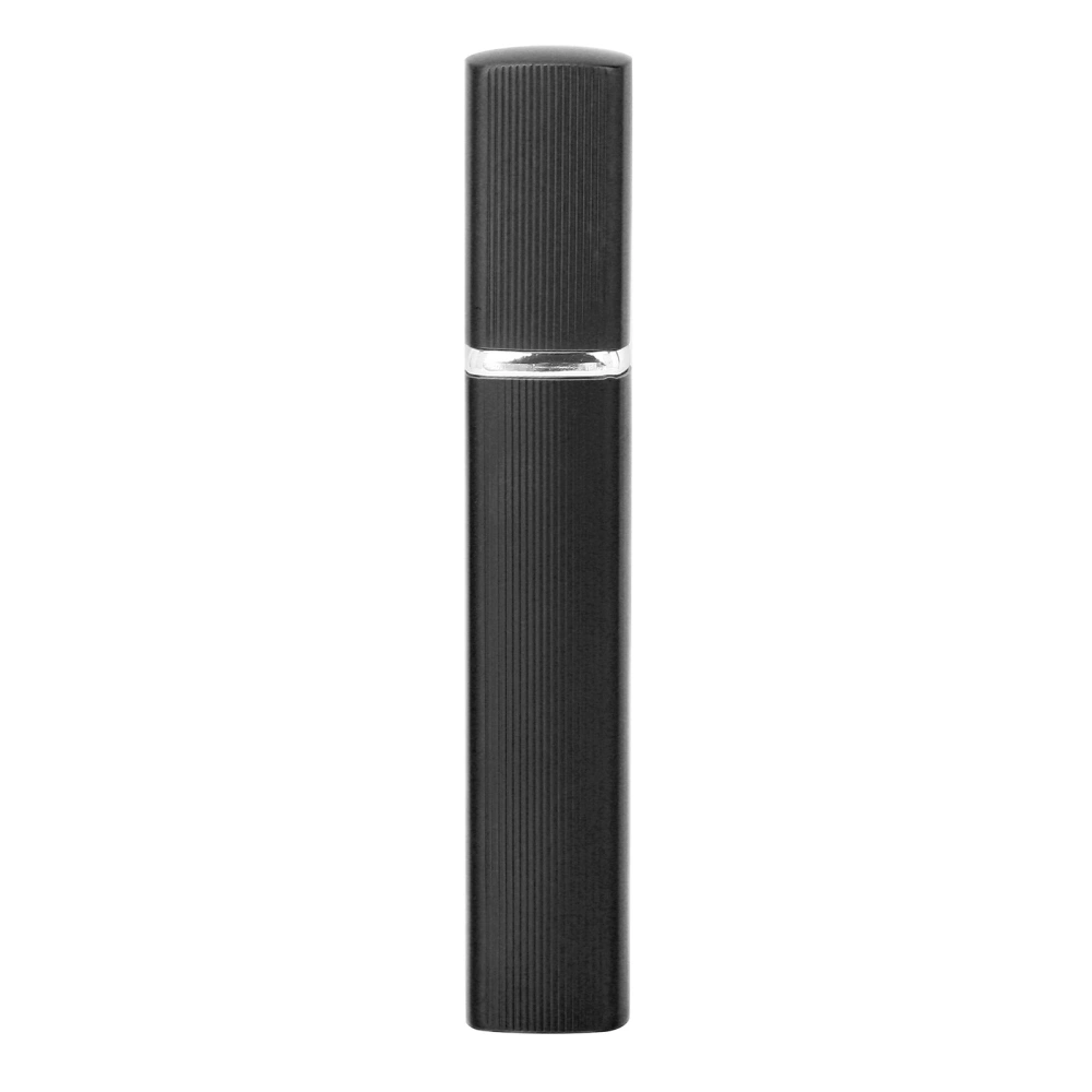 Refillable Perfume Atomizer Bottle Aluminum Portable Empty Perfume Spray Bottle 12MLBlack