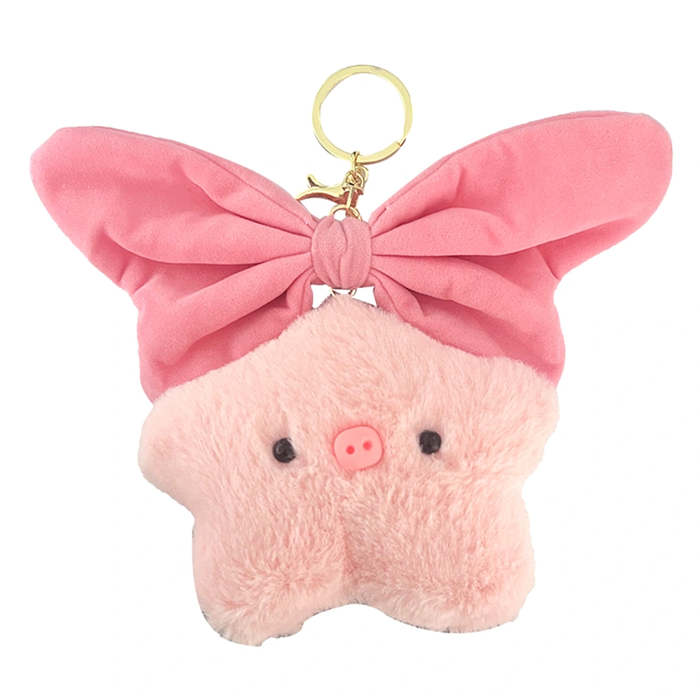 Plush Keychain Pendant Cute Cartoon Shape Portable Bag Hanging Keychain for Handbag Backpack