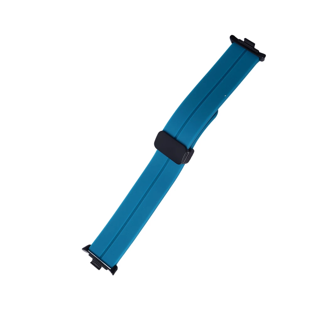 Watchband Watch Band Silicone Magnetic Foldable Flexible Waterproof Watch Strap for Mi Band 8 Pro Rock Blue