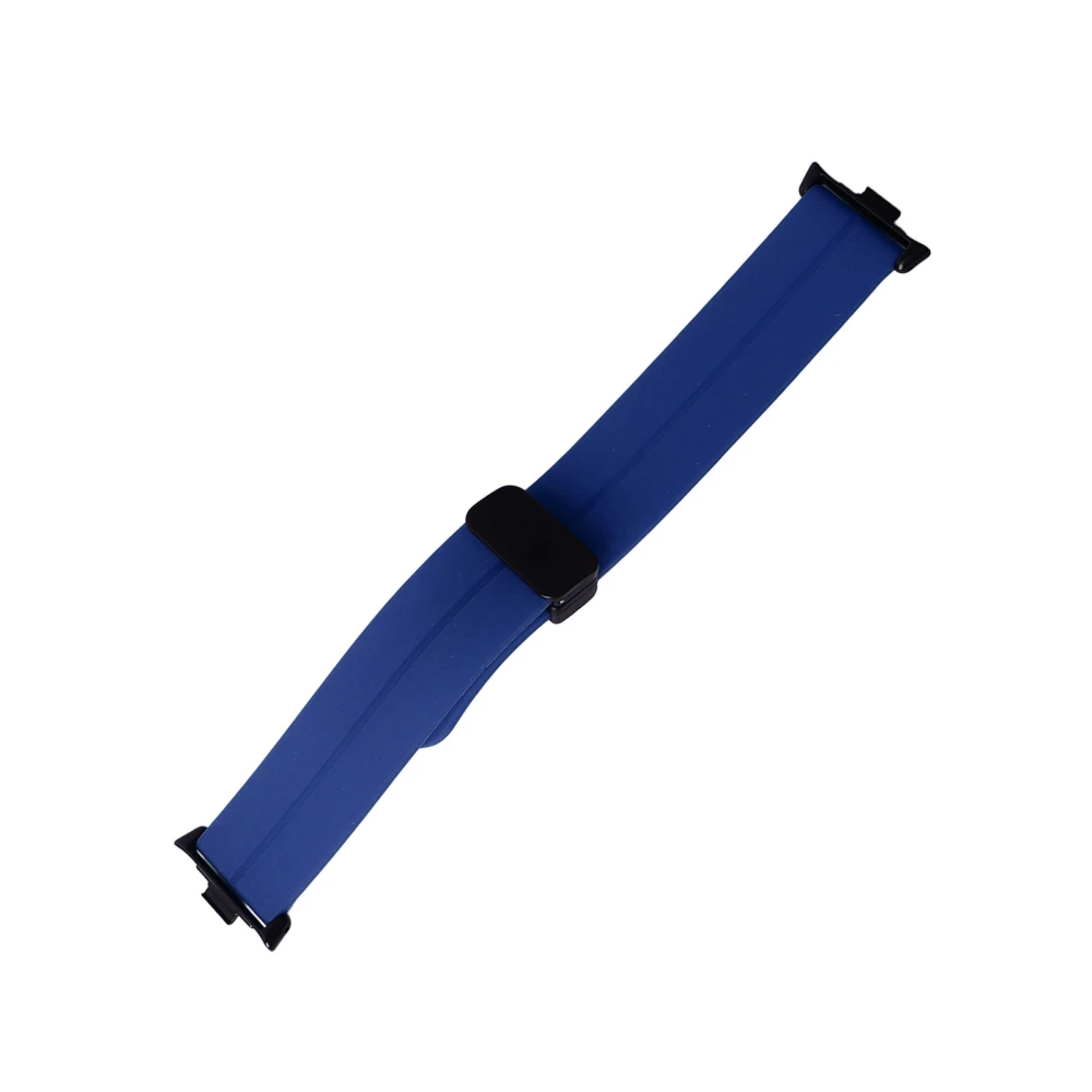 Watchband Watch Band Silicone Magnetic Foldable Flexible Waterproof Watch Strap for Mi Band 8 Pro Blue