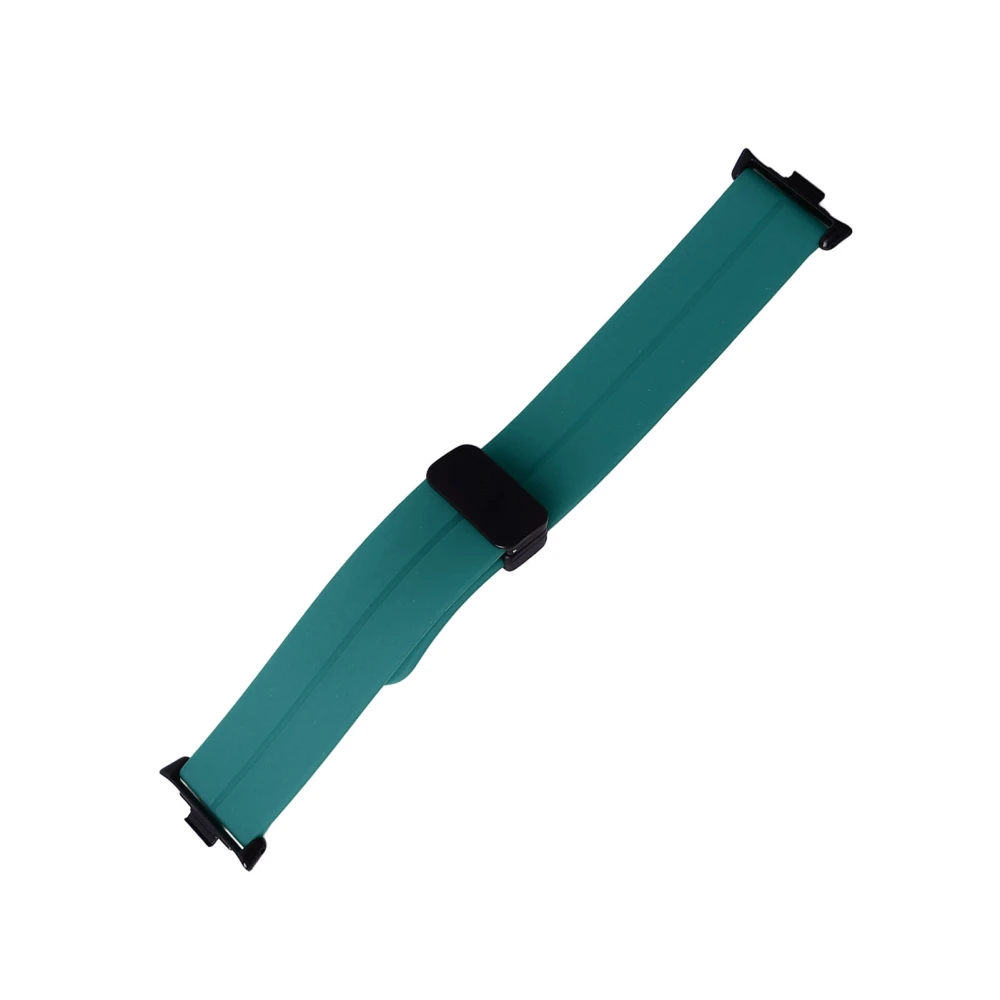 Watchband Watch Band Silicone Magnetic Foldable Flexible Waterproof Watch Strap for Mi Band 8 Pro Army Green