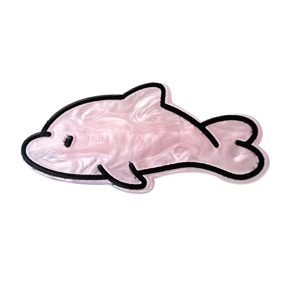 Cute Hair Clips Cartoon Fish Shaped Acrylic Hair Pins Girls Hair Accessories for Kids Pink