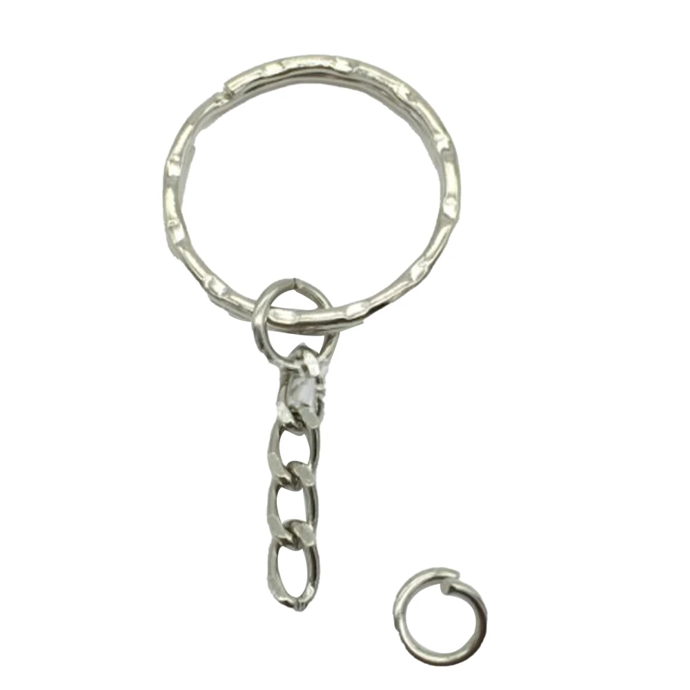 Iron Keychain Ring Compact Flat O Key Rings Portable Deformation Resistant Keys Attachment Without Small Ring