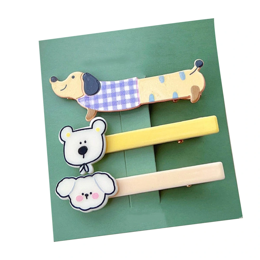 Cartoon Duckbill Hair Clip Dog Shaped Strong Hold Anti Slip Cute Animal Hair Pin for Girls Women