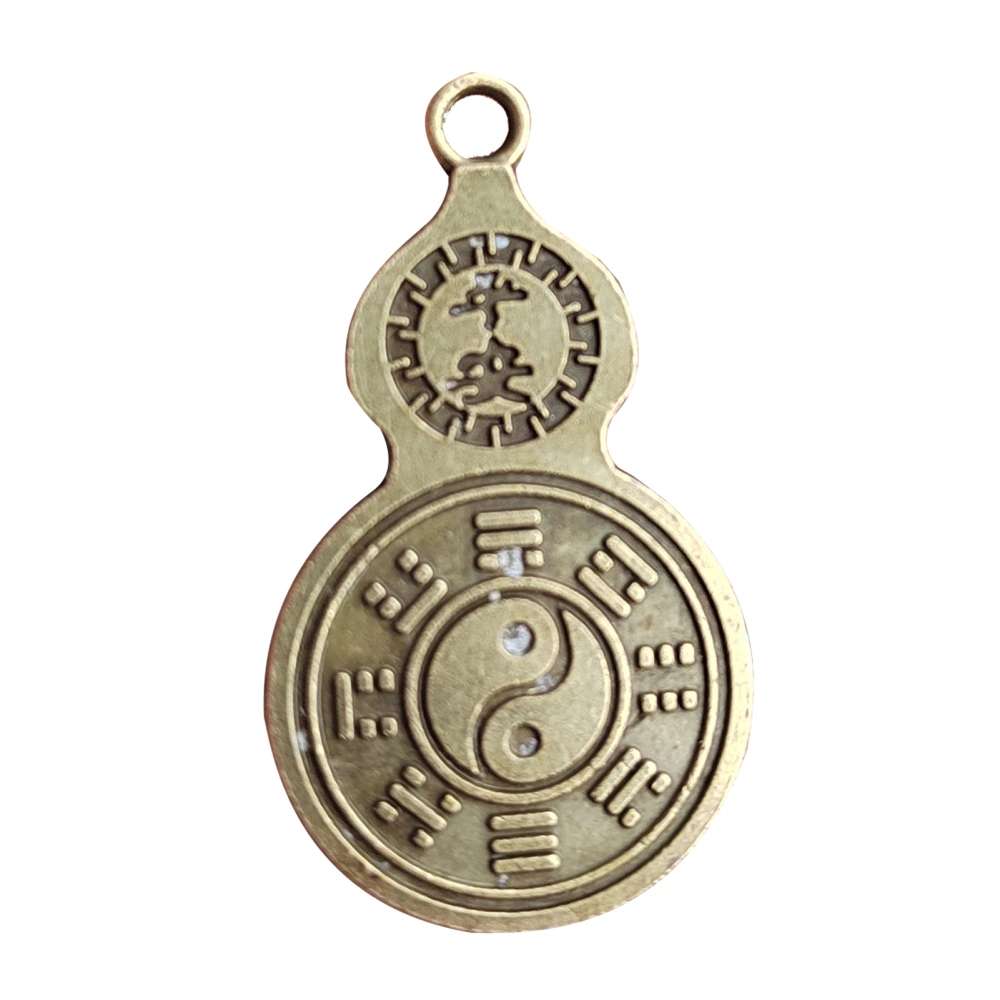 Small Gourd Keychain Pendant Feng Shui Ornament Multi Functional Good Luck Gourd Keychain for Packbag Alloy