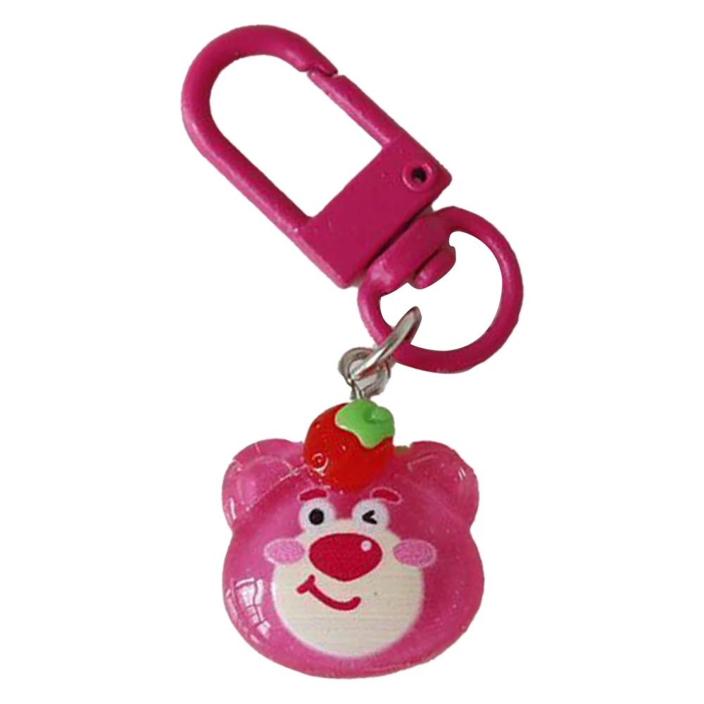 Cartoon Keychain Lovely Multipurpose Purse Charm Keychain for Handbag Backpack School Bag Bear Head