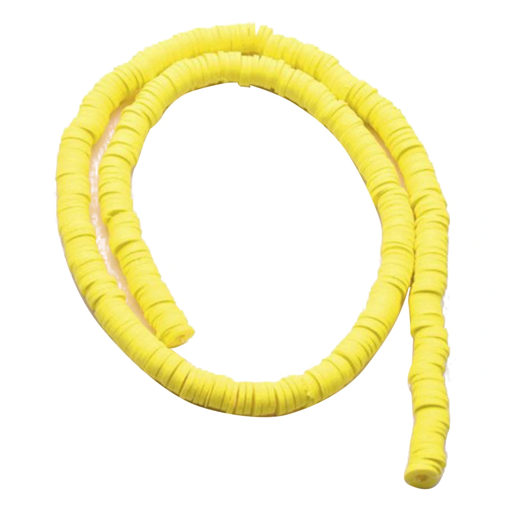 Yellow Flat Polymer Clay Bead DIY Decoration Polymer Clay Disc Beads for Necklaces Bracelets Earrings