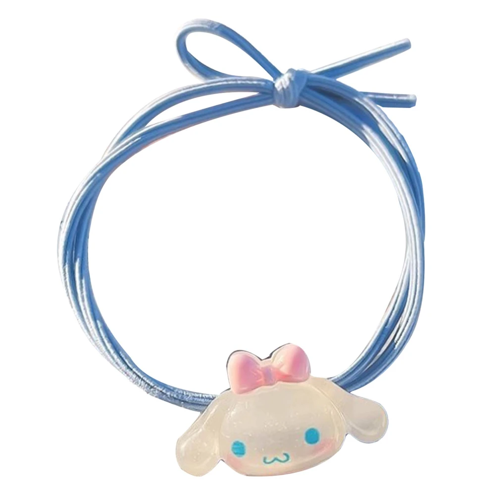 Cute Cartoon Soft Flexible Hair Tie Women Girls Elastic Hair Band Ponytail Holder for Party Dating