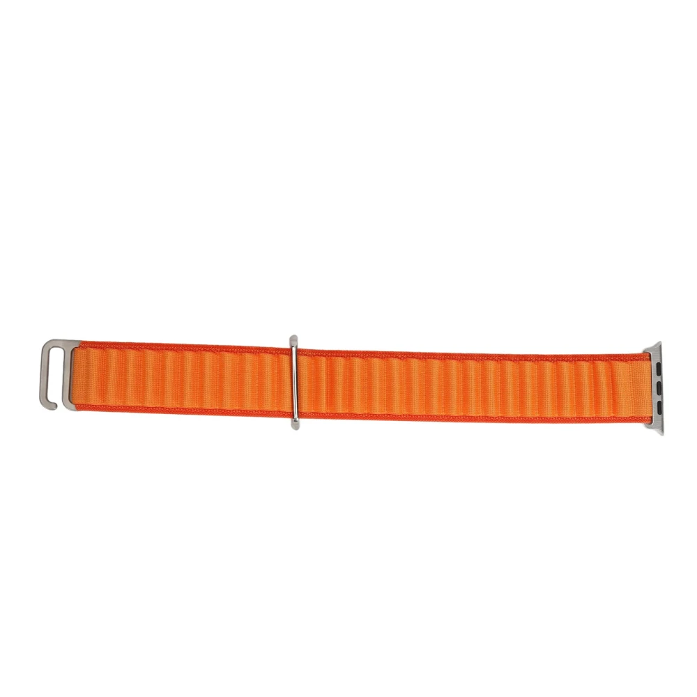 Alpine Loop Watchband Adjust Size Metal Buckle Nylon Watch Strap for Iwatch 8 Orange 42/44/45/49mm