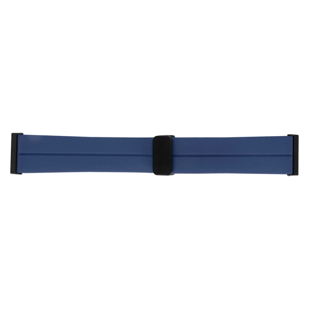 Silicone Band Quick Release Sports Watch Bands with 24mm Magnetic Folding Buckle Fit for Suunto 7 9 D5i Midnight Blue