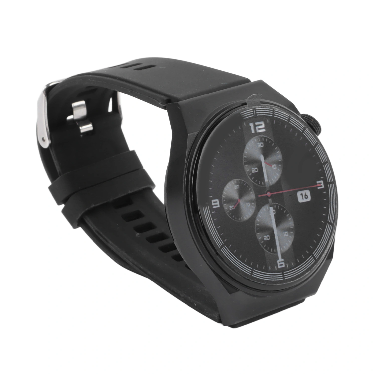 Smart Watch 1.28in Screen Voice Call Round Dial Rotatable Crown Sports Smartwatch with Pedometer Black 1.28in Smart Watch