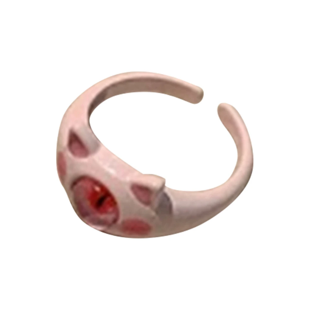 Cartoon Ring Cute Adorable Pattern Finger Ring Alloy Finger Decoration for Boys Girls Type A