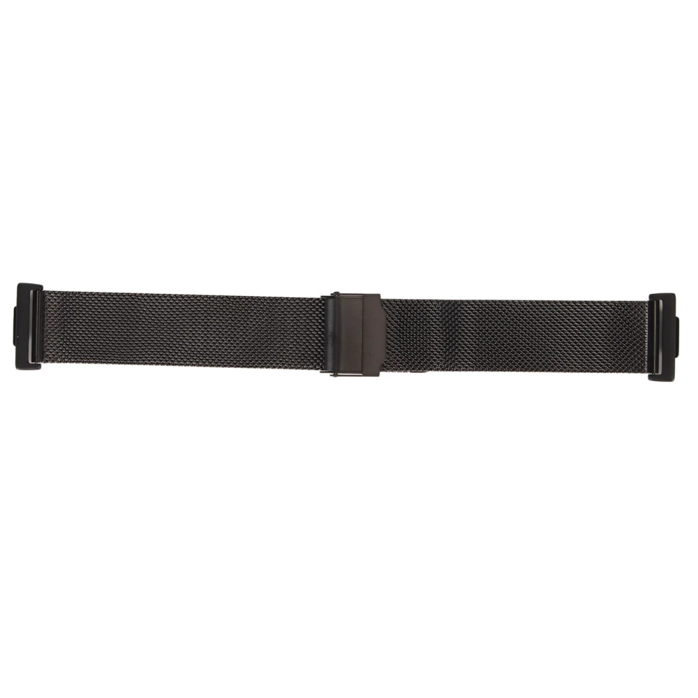 Stainless Steel Watch Strap Adjustable Wristband with Metal Buckle Watch Band for Huawei Watch Fit 2 Black