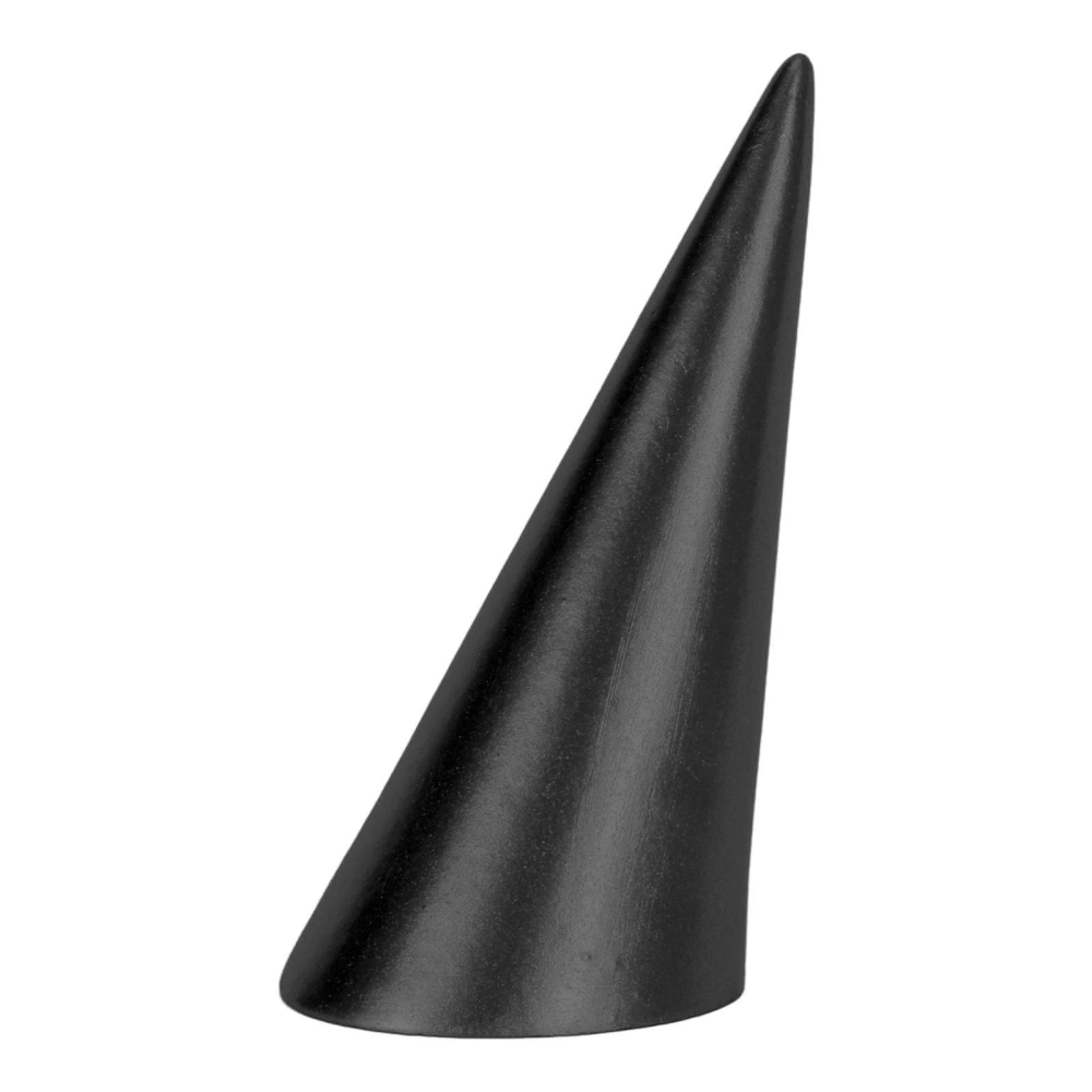 Ring Holder Cone Shaped Jewelry Ring Display Holder for Engagement Or Wedding Rings Black