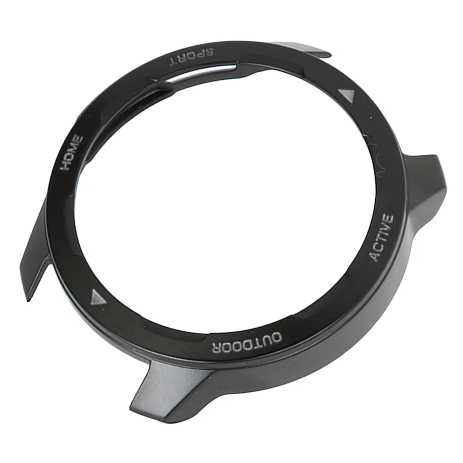 Smart Watch TPU Bumper Case Scratch Resistant Protective Cover Accessory Fit for Mi Watch Color 2 White Letter On Black