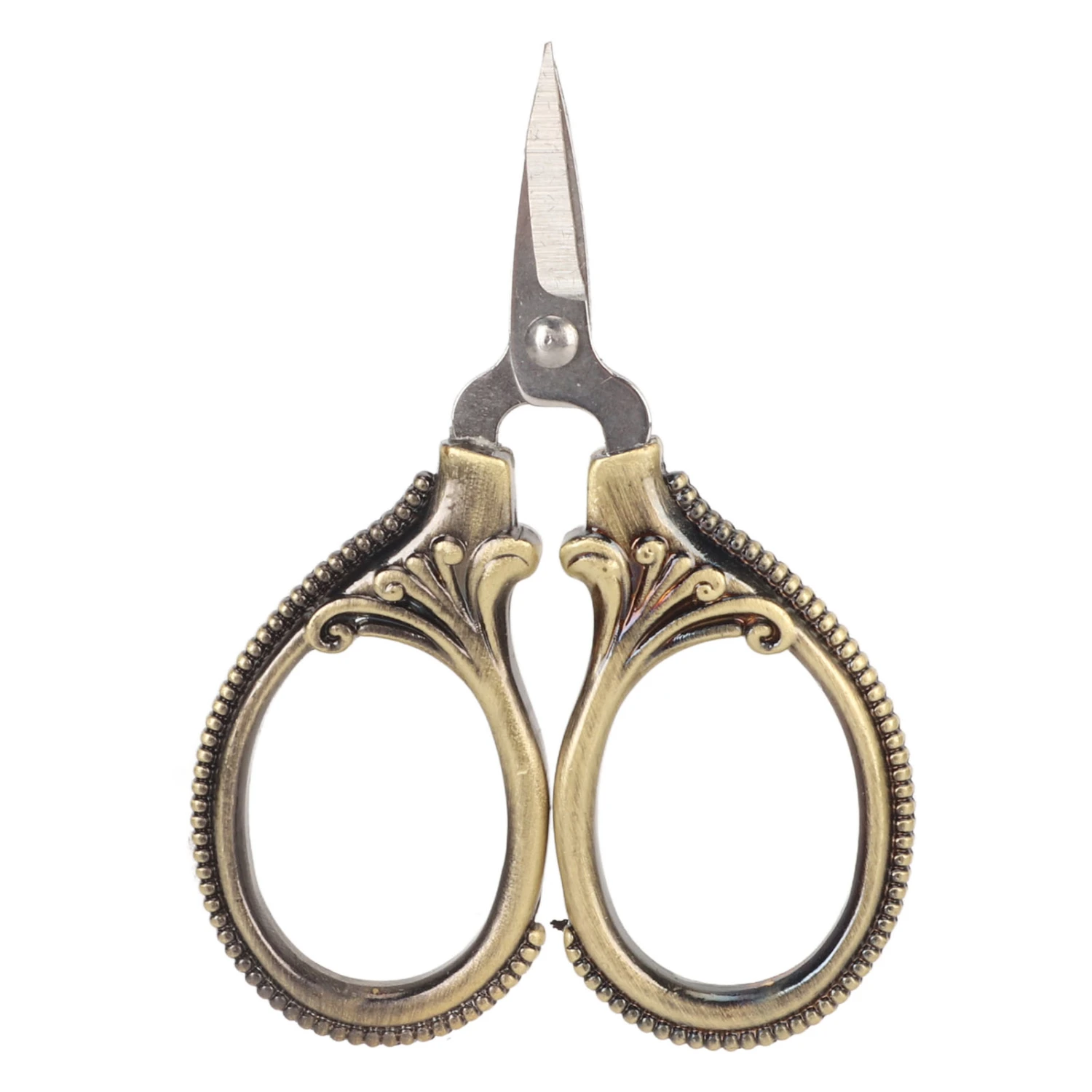 Pocket Scissors Stainless Steel Embroidery Mini Thread Scissors for DIY Handicraft Vintage Green