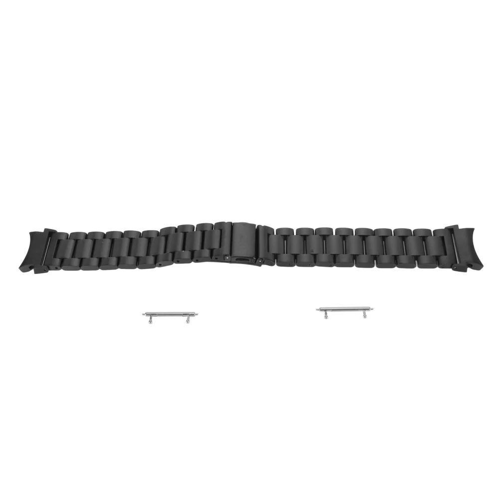 Stainless Steel Watch Band Compatible for Galaxy 4 Quick Release Solid Metal Watch Replacement Strap Black